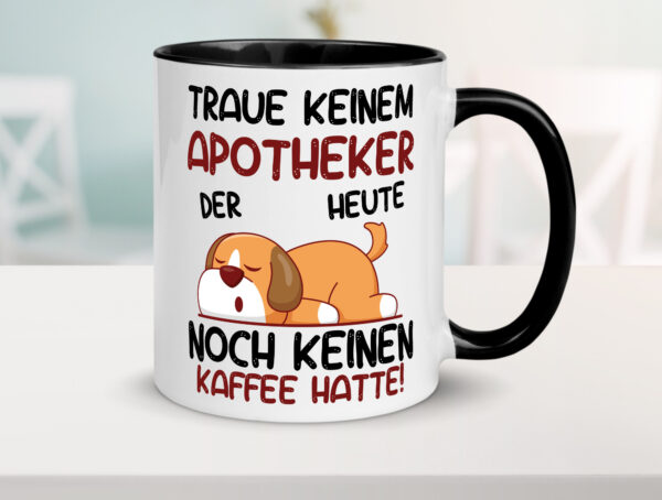 Neuste Studien: Apotheker | Apotheke | Pharmazie Farbige Tasse - Kaffeetasse / Geschenk / Familie