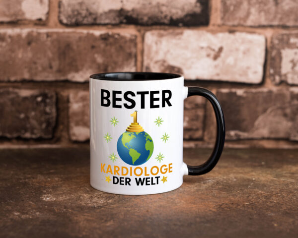 Welt Bester Kardiologe | Kardiologie Farbige Tasse - Kaffeetasse / Geschenk / Familie