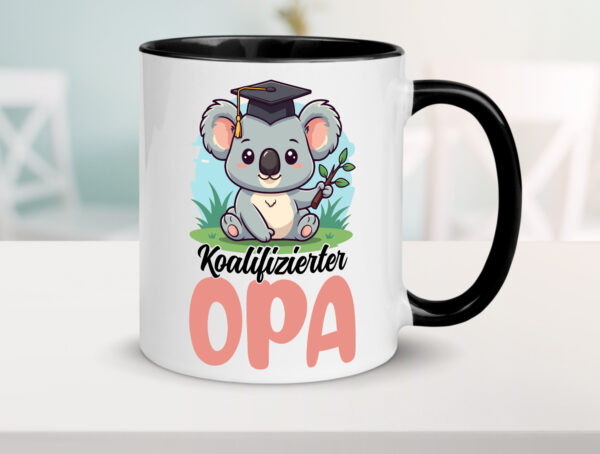 Koalifizierter Opa | Großvater | Enkel | Familie Farbige Tasse - Kaffeetasse / Geschenk / Familie