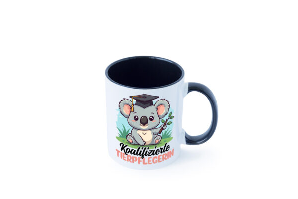 Koalifizierte Tierpflegerin | Pflegeberuf | Tierheim Farbige Tasse - Kaffeetasse / Geschenk / Familie