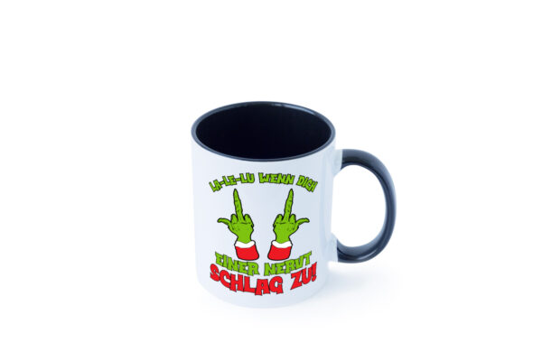 La Le Lu | Weihnachten | Weihnachtsmuffel | Lichter vl5 Farbige Tasse - Kaffeetasse / Geschenk / Familie