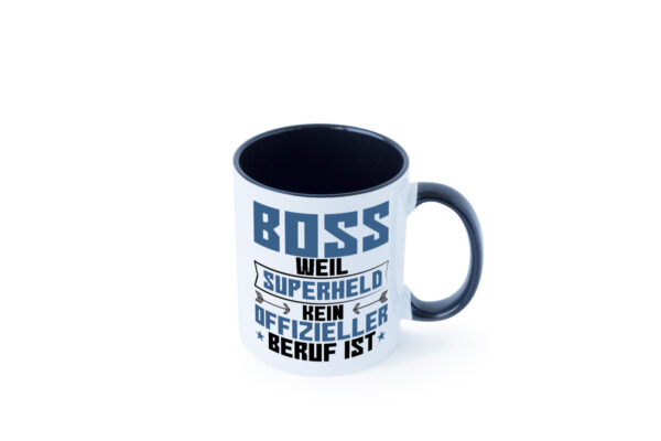 Superheld Boss | Führungskraft | Vorgesetzter Farbige Tasse - Kaffeetasse / Geschenk / Familie