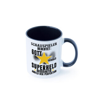 Bedeutung von Schauspieler | Theater Farbige Tasse - Kaffeetasse / Geschenk / Familie