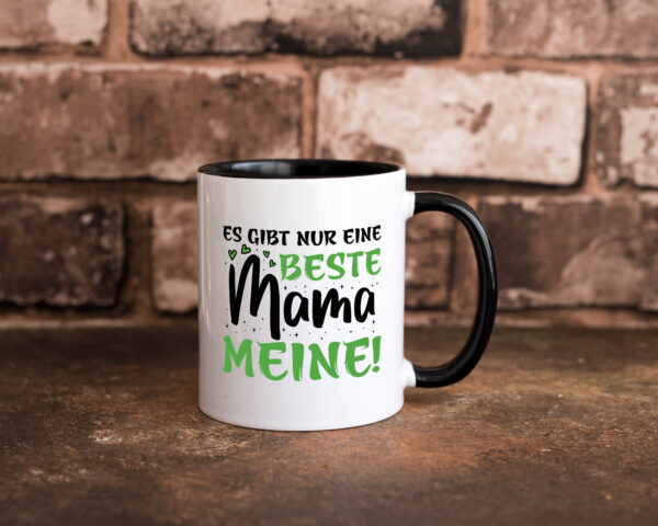 Es gibt nur eine Beste Mama - Meine | Mama ich liebe dich Farbige Tasse - Kaffeetasse / Geschenk / Familie