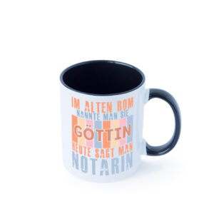 Heute sagt man: Notarin | Juristin Farbige Tasse - Kaffeetasse / Geschenk / Familie