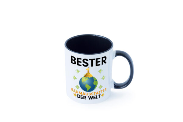 Welt Bester Raumausstatter | Wohn Ausstatter Farbige Tasse - Kaffeetasse / Geschenk / Familie