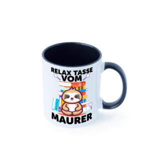 Relax Tasse: Maurer | Bau | Handwerker Farbige Tasse - Kaffeetasse / Geschenk / Familie