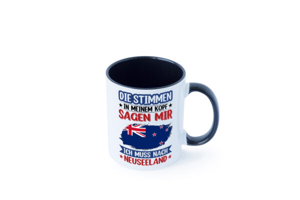 Neuseeland | Urlaub | Stimmen in meinem Kopf | Traumland Farbige Tasse - Kaffeetasse / Geschenk / Familie