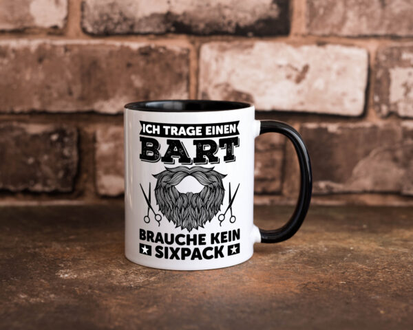 Ich trage einen Bart | Bartträger Tasse | Männer Humor Farbige Tasse - Kaffeetasse / Geschenk / Familie