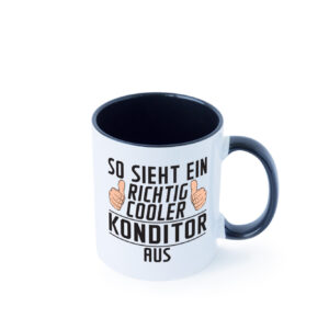 Richtig Cooler Konditor | Konditorei Farbige Tasse - Kaffeetasse / Geschenk / Familie