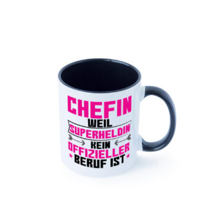 Superheldin Chefin | Führungskraft | Vorgesetzte Farbige Tasse - Kaffeetasse / Geschenk / Familie