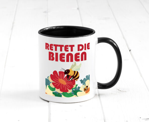 Rettet die Bieten | Bieten | Bienenliebhaber Farbige Tasse - Kaffeetasse / Geschenk / Familie