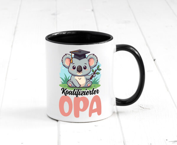 Koalifizierter Opa | Großvater | Enkel | Familie Farbige Tasse - Kaffeetasse / Geschenk / Familie