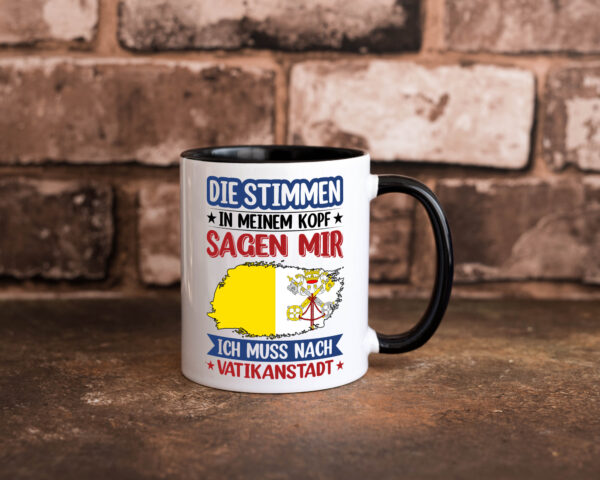 Vatikanstadt | Urlaub | Stimmen in meinem Kopf | Traumland Farbige Tasse - Kaffeetasse / Geschenk / Familie