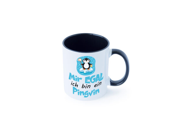 mir egal ich bin ein Pinguin | Pinguin Farbige Tasse - Kaffeetasse / Geschenk / Familie