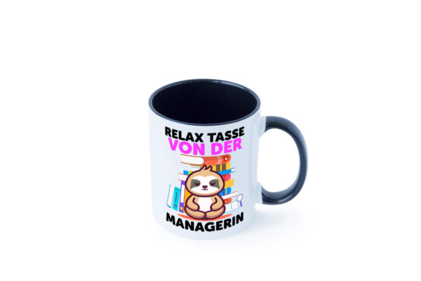 Relax Tasse: Managerin | Management Farbige Tasse - Kaffeetasse / Geschenk / Familie