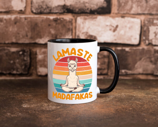 Lamaste | Madafakas | Lama | Vintage Farbige Tasse - Kaffeetasse / Geschenk / Familie