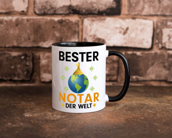 Welt Bester Notar | Jurist | Farbige Tasse - Kaffeetasse / Geschenk / Familie