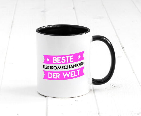 Beste Elektromechanikerin | Mechanikerin Farbige Tasse - Kaffeetasse / Geschenk / Familie