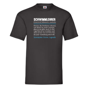 Schwimmlehrer | Lehrer Humor | Schüler | schwimmen T-Shirt Schwarz