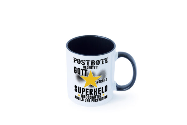 Bedeutung von Postbote | Beruf Post | Briefträger Farbige Tasse - Kaffeetasse / Geschenk / Familie