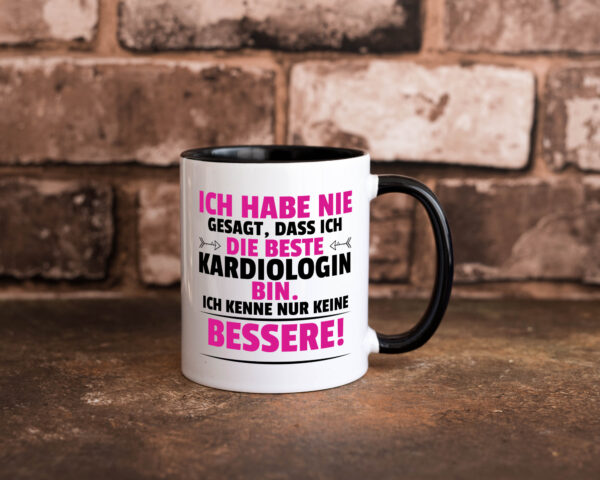 Die Beste Kardiologin | Kardiologie Farbige Tasse - Kaffeetasse / Geschenk / Familie