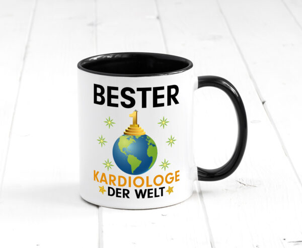 Welt Bester Kardiologe | Kardiologie Farbige Tasse - Kaffeetasse / Geschenk / Familie