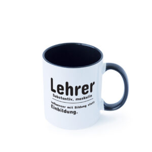 Lehrer Influencer | Beruf Spruch | Definition | Humor Farbige Tasse - Kaffeetasse / Geschenk / Familie