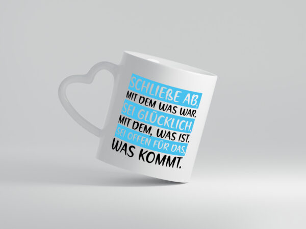 Abschied | netter Spruch | Jobwechsel | Ruhestand | Kollegen - Herzhenkel Tasse - Kaffeetasse / Geschenk / Familie