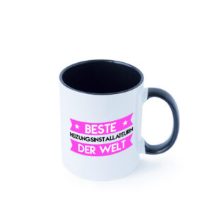 Beste Heizungsinstallateurin | Heizung Farbige Tasse - Kaffeetasse / Geschenk / Familie