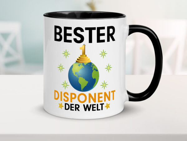 Welt Bester Disponent | Zuteiler Farbige Tasse - Kaffeetasse / Geschenk / Familie