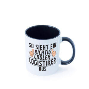 Richtig Cooler Logistiker | Beruf Logistik Farbige Tasse - Kaffeetasse / Geschenk / Familie