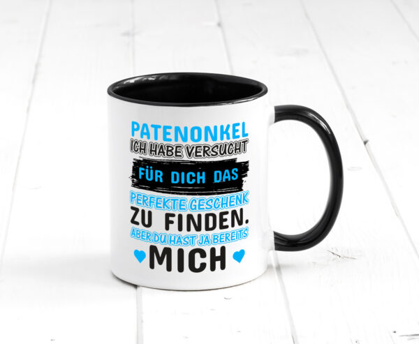 Patenonkel Tasse | lustiger Spruch | Pate | Onkel Farbige Tasse - Kaffeetasse / Geschenk / Familie