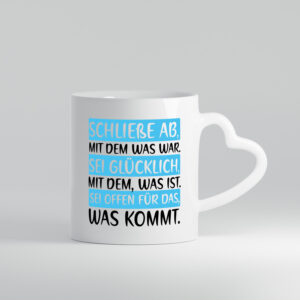 Abschied | netter Spruch | Jobwechsel | Ruhestand | Kollegen - Herzhenkel Tasse - Kaffeetasse / Geschenk / Familie