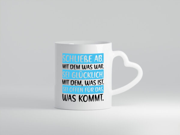 Abschied | netter Spruch | Jobwechsel | Ruhestand | Kollegen - Herzhenkel Tasse - Kaffeetasse / Geschenk / Familie