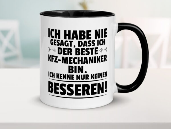 Der Beste KFZ-Mechaniker | Werkstatt | Mechaniker Farbige Tasse - Kaffeetasse / Geschenk / Familie