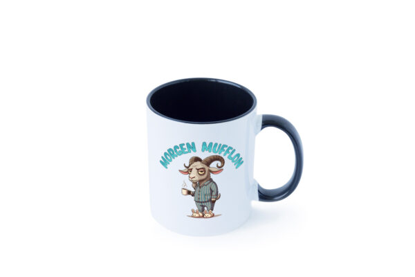 Morgen Mufflon | Morgenmuffe Farbige Tasse - Kaffeetasse / Geschenk / Familie