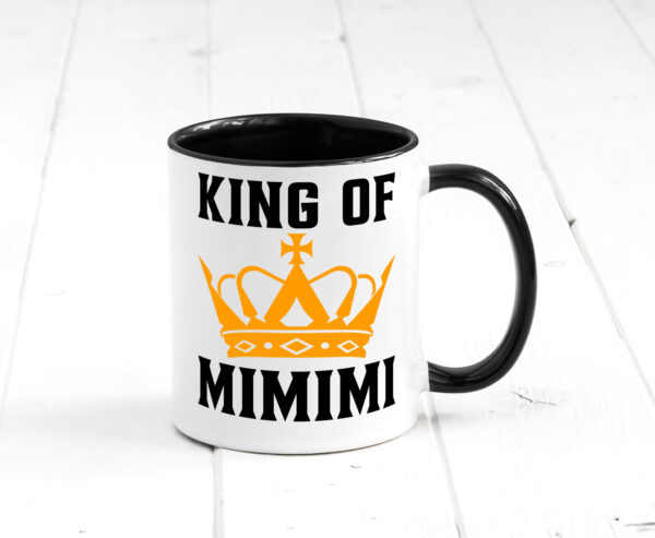 King of mimimi | Statement | Ironie Farbige Tasse - Kaffeetasse / Geschenk / Familie