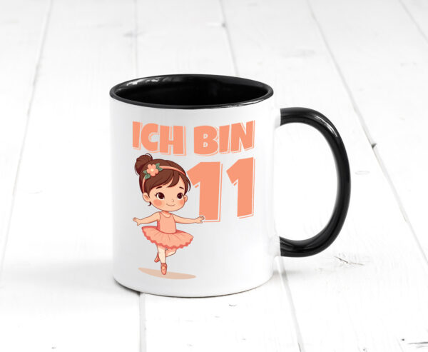 11 Geburtstag | 11 Jahre | Ballerina | Mädchen | Ballet Farbige Tasse - Kaffeetasse / Geschenk / Familie