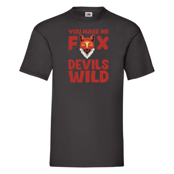 Denglisch | Englisch Spruch | Fox Devils Wild T-Shirt Schwarz