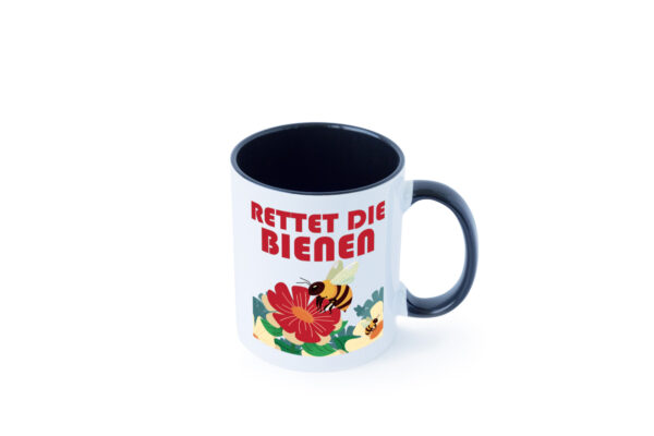 Rettet die Bieten | Bieten | Bienenliebhaber Farbige Tasse - Kaffeetasse / Geschenk / Familie