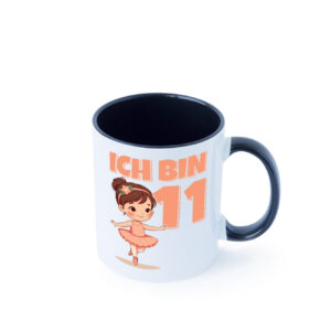 11 Geburtstag | 11 Jahre | Ballerina | Mädchen | Ballet Farbige Tasse - Kaffeetasse / Geschenk / Familie