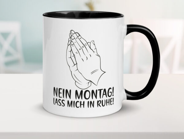 Nein Monat lass mich in Ruhe | Wochende | Arbeit Farbige Tasse - Kaffeetasse / Geschenk / Familie