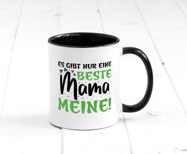 Es gibt nur eine Beste Mama - Meine | Mama ich liebe dich Farbige Tasse - Kaffeetasse / Geschenk / Familie