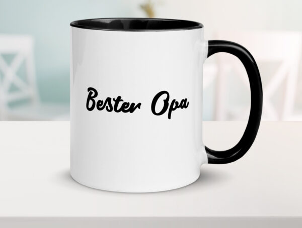 Bester Opa Farbige Tasse - Kaffeetasse / Geschenk / Familie