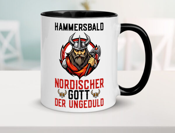 Hammersbald Nordischer Gott der ungeduld Farbige Tasse - Kaffeetasse / Geschenk / Familie