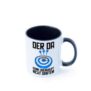 Der kann nicht Darten | Dart | Dartspieler | Dartpfeil Farbige Tasse - Kaffeetasse / Geschenk / Familie