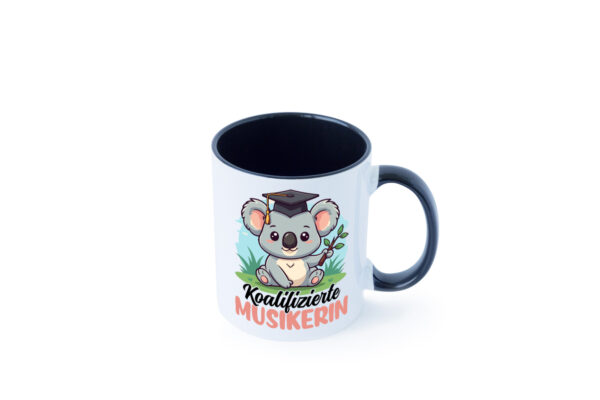 Koalifizierte Musikerin | Musik | Musikantin Farbige Tasse - Kaffeetasse / Geschenk / Familie