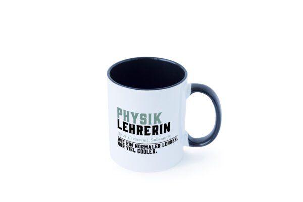 Physiklehrerin | Lehrerin | Unterricht | Lieblingslehrerin Farbige Tasse - Kaffeetasse / Geschenk / Familie