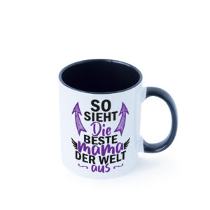 So sieht die Beste mama der Welt aus | Muttertag Farbige Tasse - Kaffeetasse / Geschenk / Familie